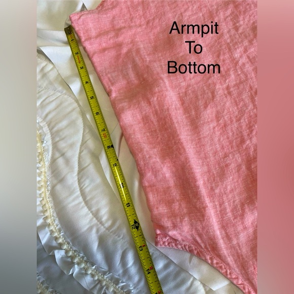 Christian Siriano 100% Linen Sleeveless Woman’s Large Top - Picture 8 of 13